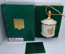 1986 Lenox Fifth Annual Christmas Ornament Porcelain Radiant Lantern w/ Box H78 picture