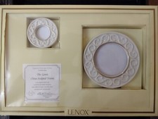 The Lenox China Sculpted Frame 2pc NEW IN BOX picture
