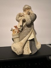 Foundations Masterpiece Santa Claus w Baby Jesus Gift Of Love Figure No Box picture