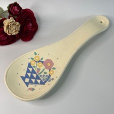 Vintage 1986 Treasure Craft Hallmark Auntie Em Spoon Rest Floral Cottagecore USA picture