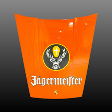 Genuine Porsche 911 Display Hood Wall Art Orange 70s Racing Livery Stag Emblem picture