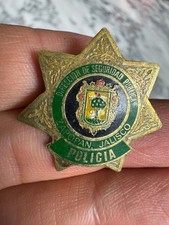 Vintage Obsolete Police Badge Zapopan, Jalisco, Mexico picture