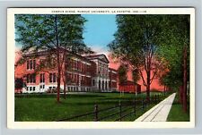 La Fayette IN, Campus Scene, Purdue University, Indiana Vintage Postcard picture