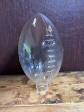Glass Football 12” Empty Whiskey Bottle picture