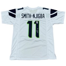Jaxon Smith-Njigba Autographed Seattle Seahawks (White #11) Custom Jersey - JSA picture