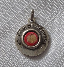 St. Anne De Beaupre Relic Medal Charm Mother of the Virgin Mary VGC picture