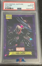 2024 Topps Marvel Sapphire Vulture Purple 1/15 PSA 10 First On Print picture