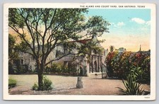 The Alamo Court Yard San Antonio Texas 1929 Postmark Vintage Postcard picture