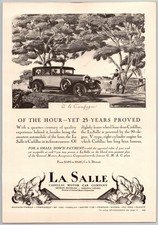 Vintage 1927 Cadillac, La Salle, Automobile, Car, 20's Print Ad picture