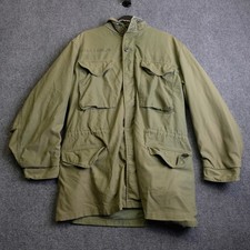 Vintage M-65 Jacket Mens Large Long 60s Vietnam Coat Field OG-107 USMC picture