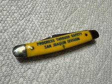 Vintage Southern Pacific Railroad San Joaquin Division Folding Pocket Knife picture