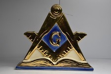 Vintage Masonic Lodge Freemasons Whiskey Liquor Decanter 1971 Retro Compass picture