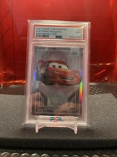 2023 Topps Disney Chrome 100 Lightning McQueen Pink Refractor /399 PSA 9 Mint picture