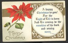 USA - Old Christmas greetings postcard - 1912.  (45) picture