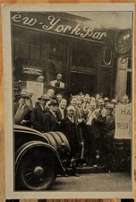 RARE 1927 Jazz Age Street Scene RPPC Postcard Harry's New York Bar Paris IBF picture