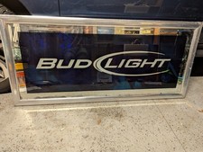 large bud light bar mirror. 51w x 24h picture