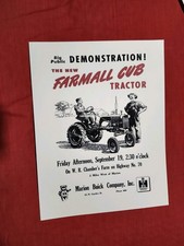 farmall Cub Tractor Advertising McCormick Deering Advertising picture