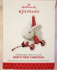 Hallmark 2013 Keepsake Ornament Baby's First Christmas Bunny NEW IN BOX  picture