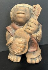 Vintage Ernesto Duran Castro Signed Pottery Figure - Chilean Pre-Columbian Style picture