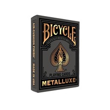 Bicycle Black & Gold Metalluxe Foil Playing Cards Deck Air Cushion Finish picture