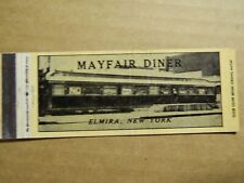 SCARCE 1940s? Mayfair Diner Elmira NY matchbook PEETEES Drive-in Sayre Pa picture