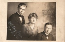 1916 -17 CHS Debate Team, Crookston, MN - Antique Real Photo Postcard RPPC picture
