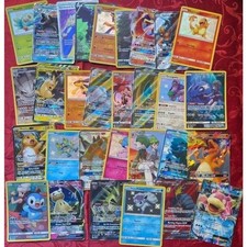 25 x Pokemon Card Bundle ALL CARDS ARE HOLO/SHINY PLUS 2X V/VMAX MEGA HIT PACK picture