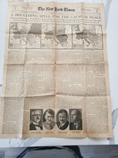 1933 New York Times Adolf Hitler Benito Mussolini Four Power Pact Section picture
