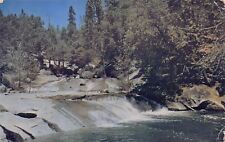 Bass Lake CA California North Fork Willow Creek Hwy 41 Yosemite Vtg Postcard M7 picture