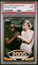 2011 Topps American Pie Taylor Swift Kanye West Rookie RC #196 Card PSA 9 Mint picture