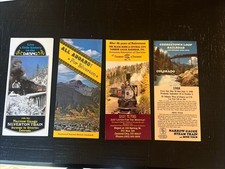 Vintage Lot of 4 Vintage Scenic Railroad Brochures Colorado picture