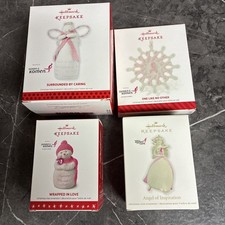 Lot Of 4 Hallmark Breast Cancer Ornament Susan G Komen picture