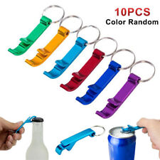 10Pcs Bottle Opener Key Ring Chain Keyring Keychain Metal Beer Bar Tools Claw picture