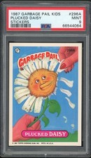 1987 Topps Garbage Pail Kids 8th Series #296A Plucked Daisy PSA 9 MINT Os8 picture