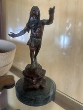 Nice Vintage Legends C. A. Pardell Sculpture SEEKER OF VISIONS Mixed Media As is picture