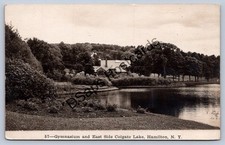 K61/ Hamilton New York RPPC Postcard c1920s Colgate University Gym Lake 67 picture