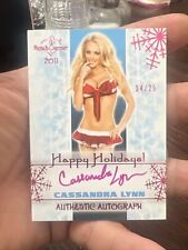 2011 Bench Warmer Happy Holidays CASSANDRA LYNN 14/25 Authentic Autograph  picture