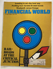 Financial World Magazine Vtg 1974 Rare Ads Railroads Art Detroit Woolworth Kmart picture