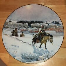 Gorham Fine China Collection Winter Trail 1972 John Clymer Encounters, Survival picture