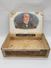 Henry James Cigar Box 1926 Tax Stamp Londres Vintage picture