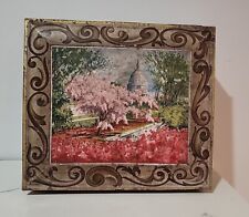 Vintage Tin Sunshine Biscuit Capital with Cherry Trees 12