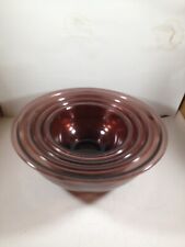 Pyrex Cranberry Glass Mixing Bowl Nesting Set 322 323 325 326 picture