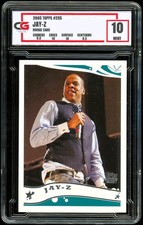 2005 Topps #255 ~ JAY-Z ROOKIE ~ GRADED CG 10 picture