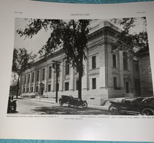 Lot 4 Architectural Pics Court Houses/Drawings &Plans NY State Rare Find picture