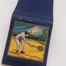 Tennis Player - Colgate Match Aristocrat Vintage Matchbook Cover MM4-2 picture
