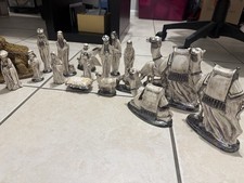 RON MOLD 1973 Nativity Set 17pc Vintage Ceramic Figurines Christmas picture