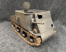 Vintage c1950 Electric Steel Military Tank Homemade Craftsman Little Willie READ picture