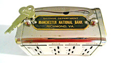 BANKERS SERVICE CORP. $5 GOLD SLOT MANCHESTER NAT. BANK RICHMOND, VA. 1 KEY RARE picture