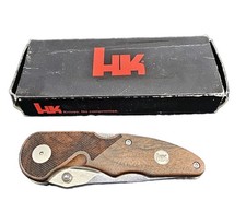 Vintage New HK Heckler & Koch X-15-TN 334 Knife In Box Solingen Germany Rosewood picture
