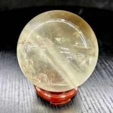 1.3LB Natural Smoky White Quartz Crystal Sphere Polished Healing Ball Decor picture